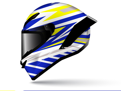 Racing helmet full vector design helmet print sale template wrap