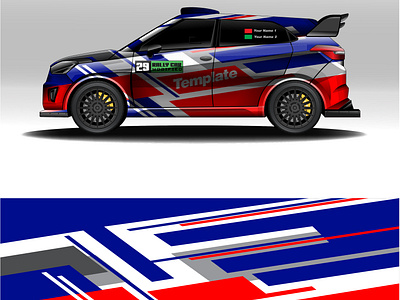 Rally car modification wrap