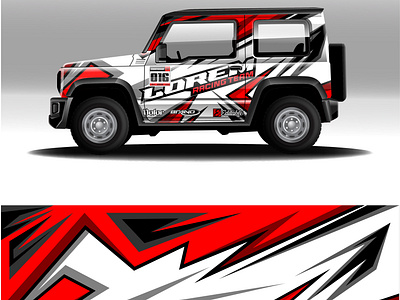 Offroad car wrap design