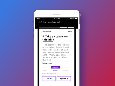 Purple Patriot mobile app