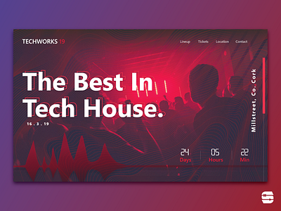 Music Festival Landing Page design designer landing page ui ux webdesign website