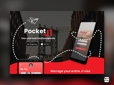Pocket J1 - Landing Page app design illustration landing page ui ux webdesign website