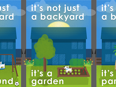 It's not just a backyard ad flat garden grain home house