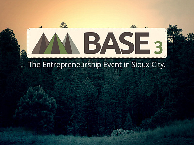 BASE3 camp logo patch tent