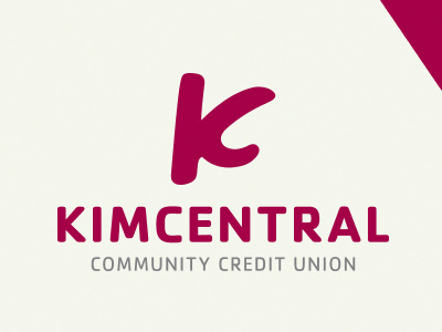Kimcentral logo design bank credit union logo