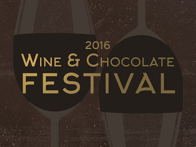 Wine & Chocolate Festival chocolate gold invite logo poster volunteer wine