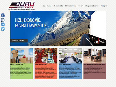 Duru Nakliyat's Web Site business css desktop front end development html landing page mobile responsive website