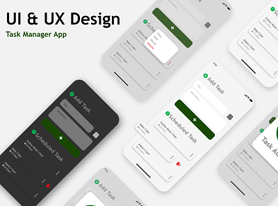 Task Manager App app design ui ux