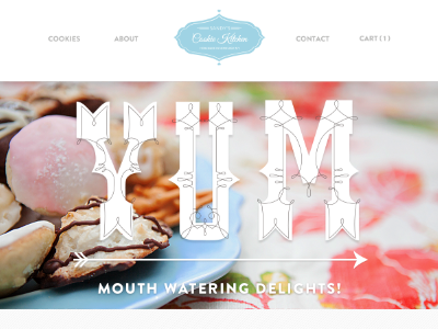 Sandys Cookie's || Home cookies homepage images typography webdesign website