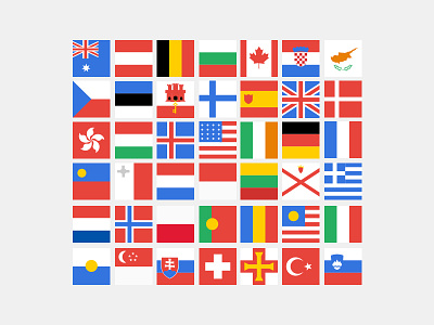 Flag Icons countries country flags flags flat icon icons illustration