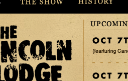 The Lincoln Lodge {web redesign} design web