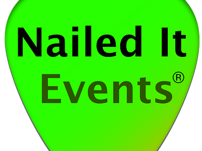 Nailed It Events Logo branding design logo typography vector