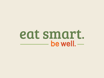 Eat smart. Be well. logo