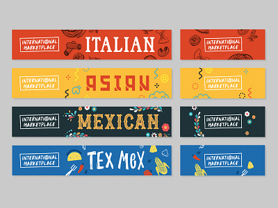 International Marketplace aisle signs