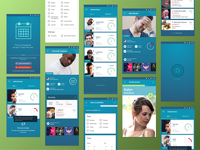 Layers Dating App android app app dating app mobile app ui ux