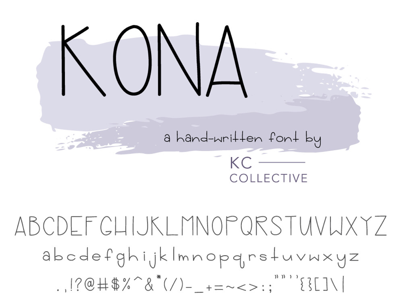 Kona Font by Kari Cook on Dribbble