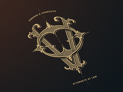 Osborne & Vermouth - Vector branding craftsmanship design handmade logo monogram typography vector vintage