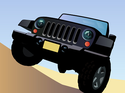 Jeep 4 wheeling auto illustration jeep offroad vector wrangler