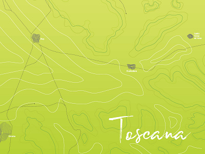 Tuscany Abstract Topographic Map abstract italia italy map mappa topographic toscana train tracks tuscany