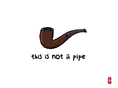 this is not a pipe illustration magritte pipe sketch surrealism