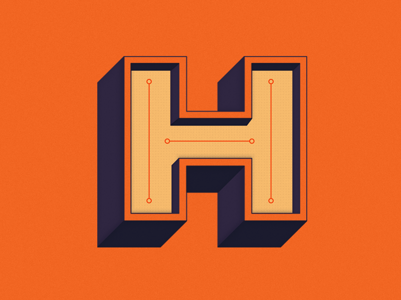 36 Days of Type - H by Laura Lezman on Dribbble
