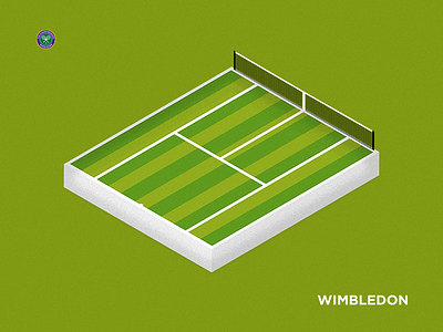 Wimbledon Court court england grandslam grass illustration isometric tennis wimbledon