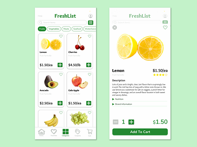 Grocery Delivery - Pricing Page app dailyui delivery app design ecommerce grocery layout sketch uidesign