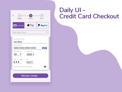 DailyUI #2.- Credit Card Checkout creditcard daily 100 challenge dailyui ecommerce interface payment photoshop sketch uidesign uxdesign