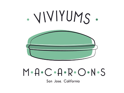 Viviyums Macarons affinitydesigner branding design illustration logo vector