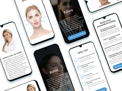 App for cosmetology procedure at home app branding first post firstshot ui ux web website