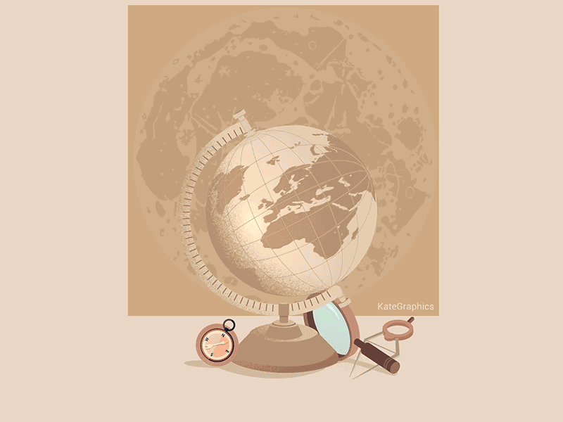 Globe world constellation