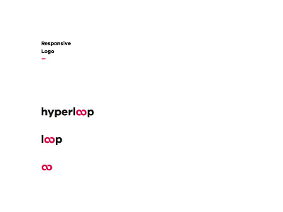 Hyperloop | Responsive logo branding design flat hyperloop icon logo minimal responsive type typography vector