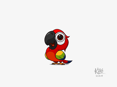 Scarlet Macaw bird cartoon concept graphics illustration macaw mascot vector