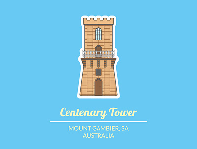 Centenary Tower centenary tower graphic design illustration logo