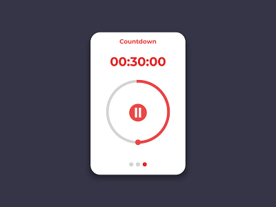 Countdown Timer 014 clean clean design countdown countdown timer dailyui design flat design minimalist modern simple timer timer app ui design uiux white