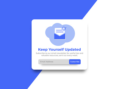 Pop Up/Overlay 016 app clean dailyui email modern overlay popup simple subscription ui design uiux web
