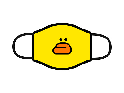 Duck Face Mask branding charachter design designs duck face illustration mask mask design maskot mouth simple vector