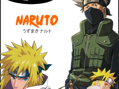 Namikaze design naruto photoshop typography