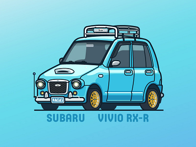 Subaru Vivio Rx-Blue ai car qstyle