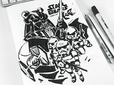 Star Bears sketch bear sketch starwars