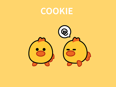 Cookie animal cartoon character chick