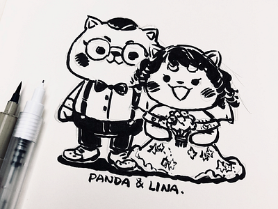 Panda & Lina's Wedding photo vol 02 (sketch)
