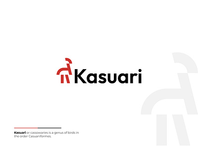 Kasuari - Cassowaries Bird Logo & Visual Identity animal artwork bird brand branding cassowaries cool creative design flat fun graphic design icon identity illustration line logo minimal modern simple