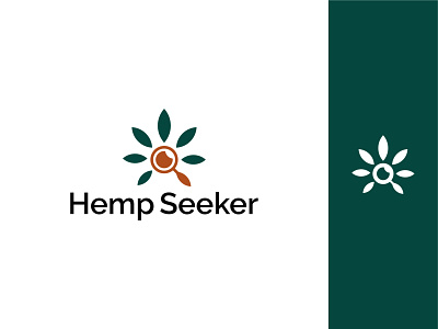 Hemp Seeker - Marijuana Cannabinoid E-Commerce Site Logo Design