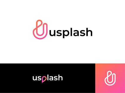 Usplash - Electronic Commerce Logo Design app branding cart commerce design e commerce electronic graphic icon identity logo minimalist product shop site splash store technology u web