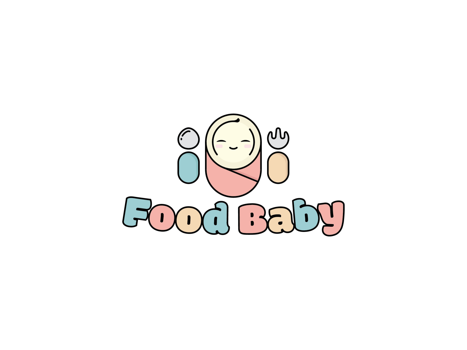 Food Baby - Logo Design by Vito Arvy for Hatypo Studio on Dribbble