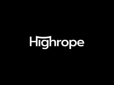 Highrope - Logo Design branding cable creative design dual graphic design high icon identity illustration ladder logo meaning modern multi rope simple vector wire wordmark