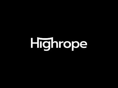 Highrope - Logo Design branding cable creative design dual graphic design high icon identity illustration ladder logo meaning modern multi rope simple vector wire wordmark