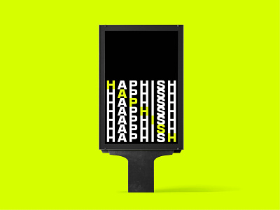 Haphish - Mockups brand branding cannabis creative design graphic design herb identity illustration logo marijuana mockup modern pouch product sidewalk simple stand typography ui