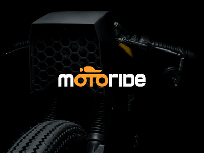 Motoride - Logo Design automotive bike biker branding cafe design engine icon identity logo motor motorcycle racer racing rider speed sport vector vehicle wheel